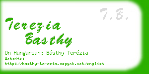 terezia basthy business card
